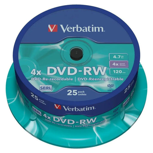 DVD-RW Verbatim 25 броя Многоцветен 4,7 GB 4x