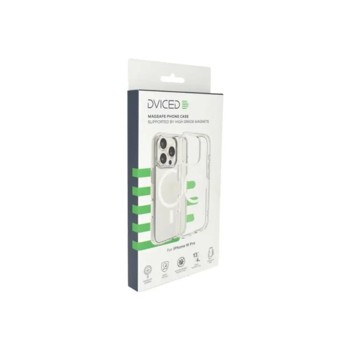 Dviced Magsafe iPhone 16 Pro прозрачен калъф - бял