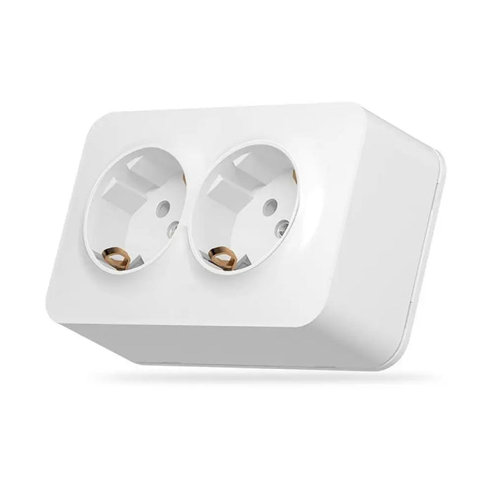 ДВОЕН КОНТАКТ ШУКО ЗА ОТКРИТ МОНТАЖ VF-BNS22G-W BINERA