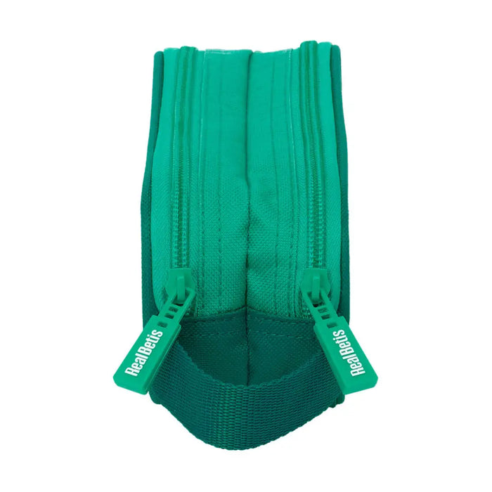 Двоен Моливник Real Betis Balompié Зелен 21 x 8 x 6 cm