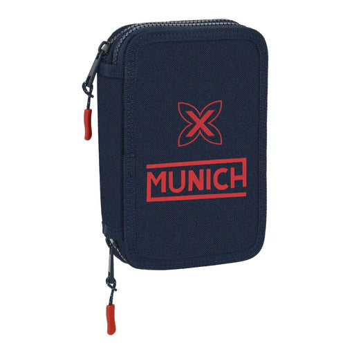 Двоен Несесер Munich Flash Морско син 12.5 x 19.5 x 4 cm