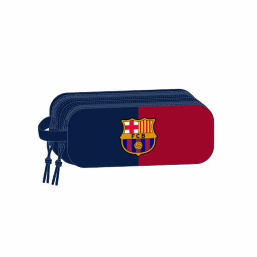 Двоен Моливник F.C. Barcelona Син Кестен 21 x 8 x 6 cm 3D