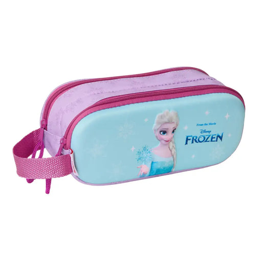Двоен Моливник Frozen Розов Небесно синьо 21 x 8 x 6 cm 3D