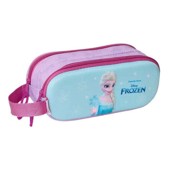 Двоен Моливник Frozen Розов Небесно синьо 21 x 8 x 6 cm 3D