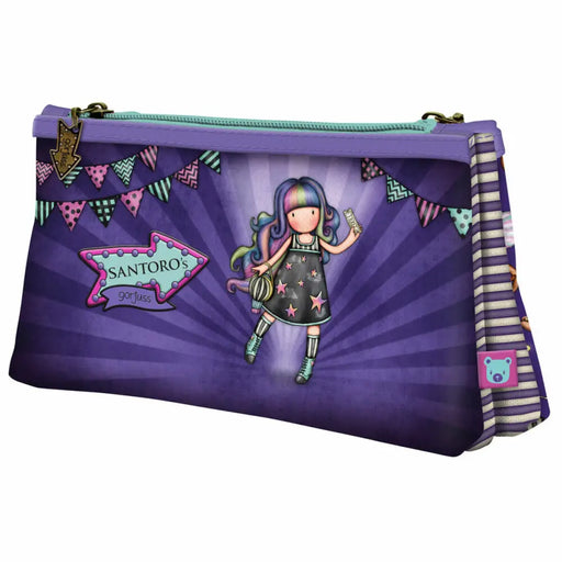 Двоен Моливник Gorjuss Up and away Лилав (21.5 x 11,5 x 5