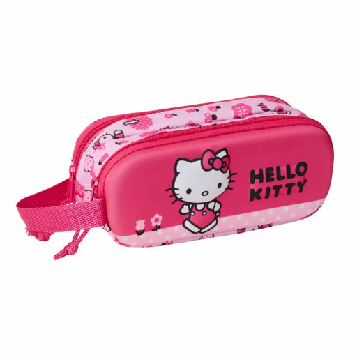Двоен Моливник Hello Kitty Розов 21 x 8 x 6 cm