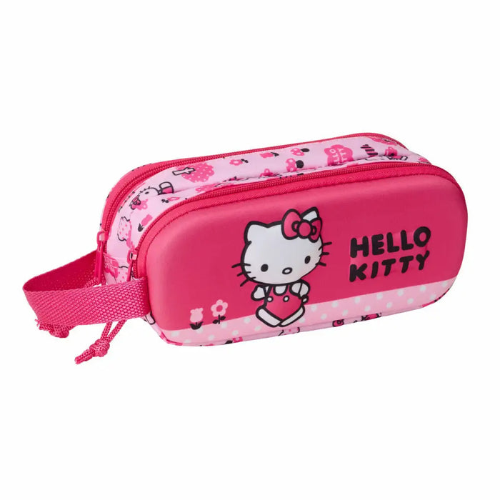 Двоен Моливник Hello Kitty Розов 21 x 8 x 6 cm