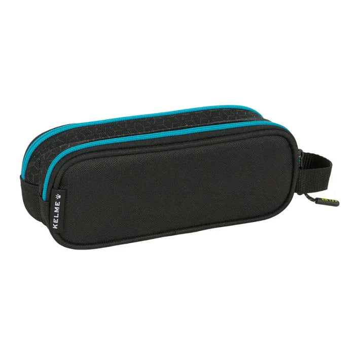 Двоен Моливник Kelme Iron Черен 21 x 8 x 6 cm