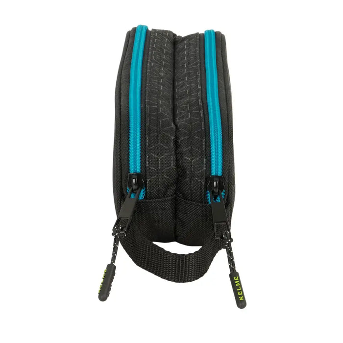 Двоен Моливник Kelme Iron Черен 21 x 8 x 6 cm