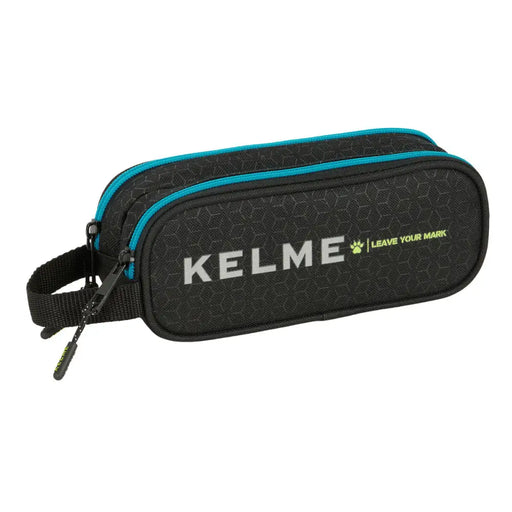 Двоен Моливник Kelme Iron Черен 21 x 8 x 6 cm