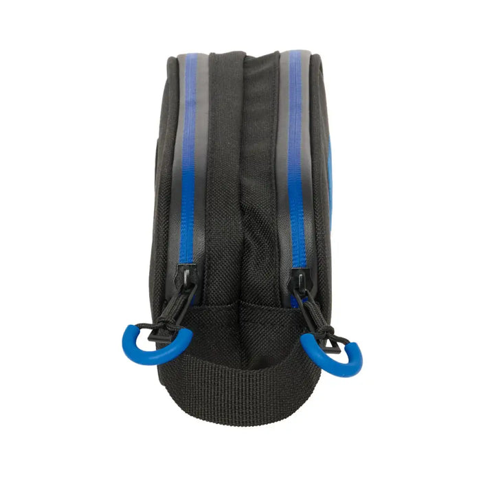 Двоен Моливник Kelme Jet black Черен 21 x 8 x 6 cm