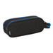 Двоен Моливник Kelme Jet black Черен 21 x 8 x 6 cm
