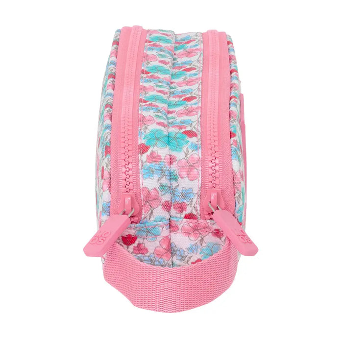 Двоен Моливник Moos Flores Многоцветен 21 x 8 x 6 cm