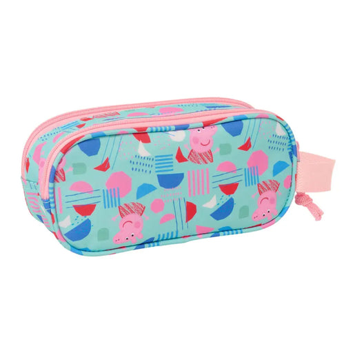 Двоен Моливник Peppa Pig Зелен Розов 21 x 8 x 6 cm 3D