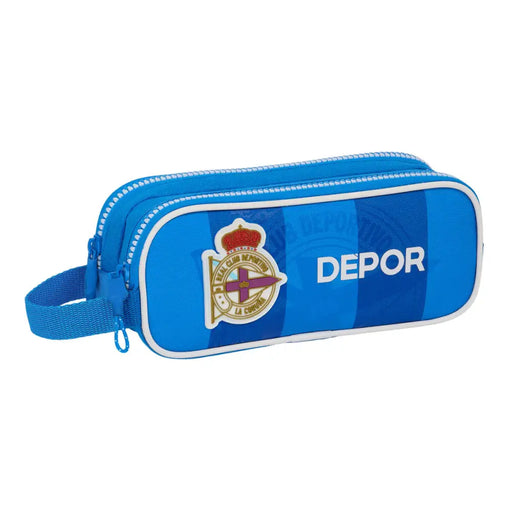 Двоен Моливник R. C. Deportivo de La Coruña Син 21 x 8 x 6