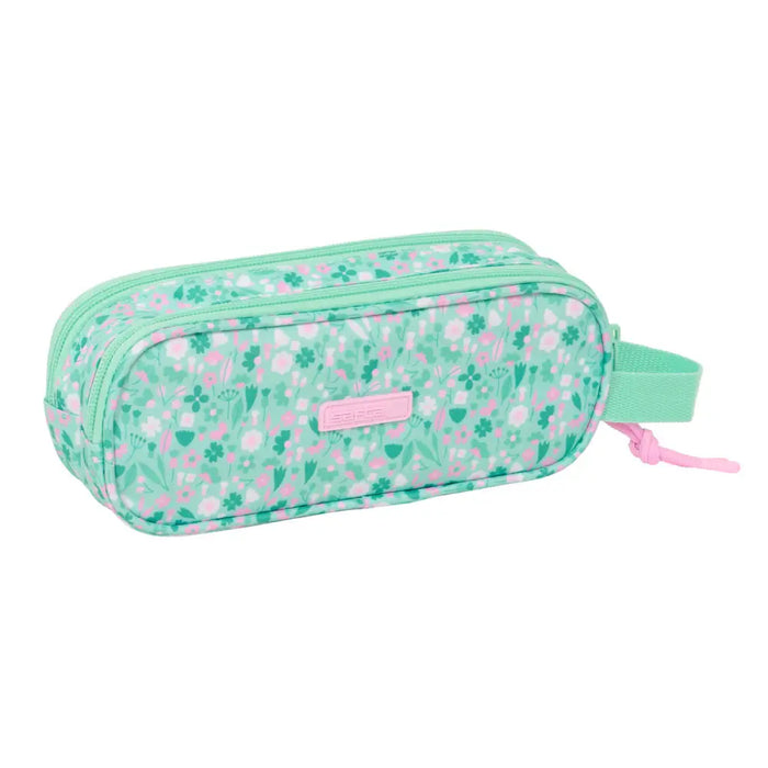 Двоен Моливник Safta Cuore Мента 21 x 8 x 6 cm