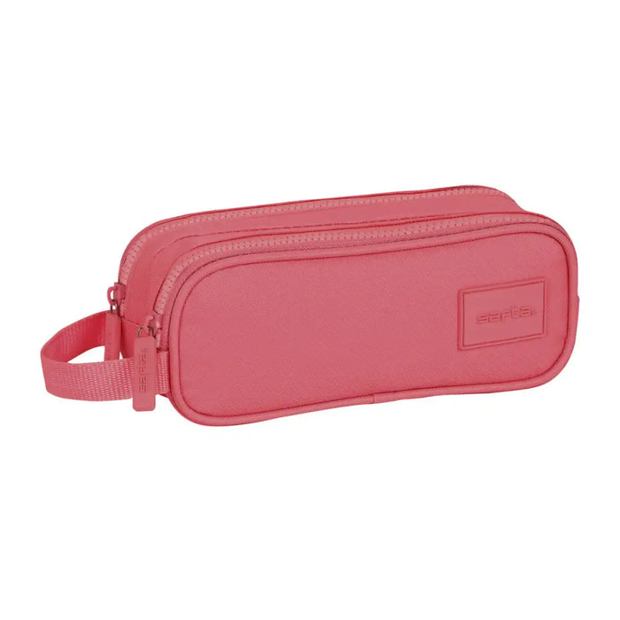 Двоен Моливник Safta Marsala Кестен 21 x 8 x 6 cm