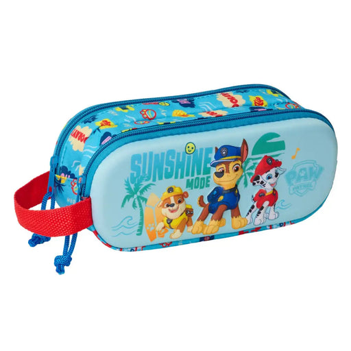 Двоен Моливник The Paw Patrol Син 21 x 8 x 6 cm 3D