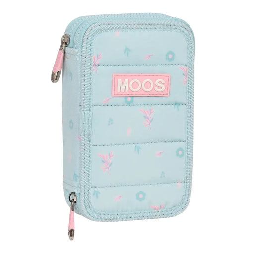 Двоен Несесер Moos Garden цвят тюркоаз 12.5 x 19.5 x 4 cm