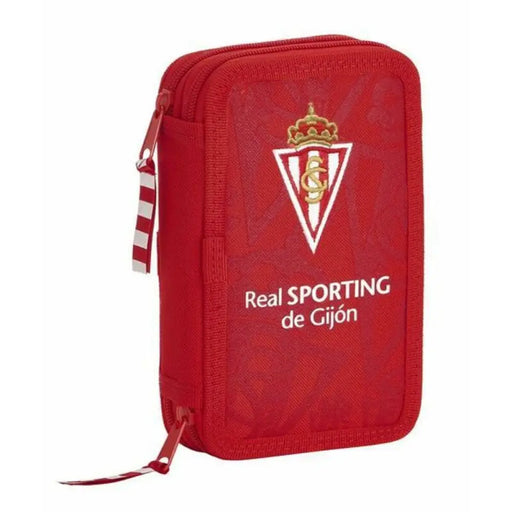 Двоен Несесер Real Sporting de Gijón Червен 12.5 x 19.5 x 4