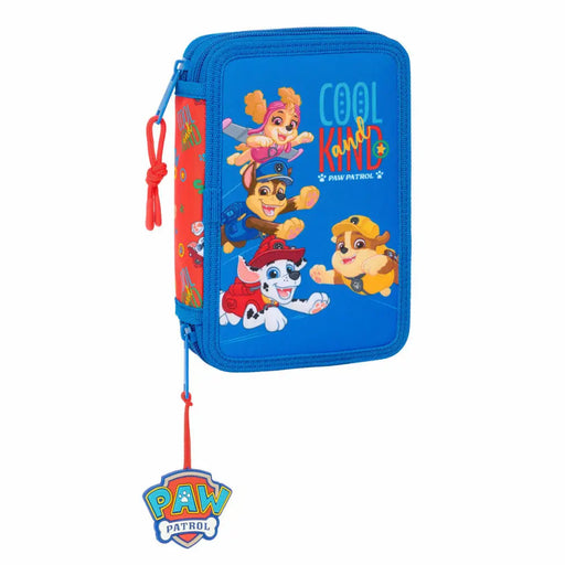 Двоен Несесер The Paw Patrol Cool Син Червен 12.5 x 19.5 x