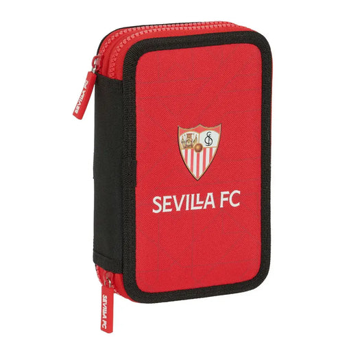 Двоен Несесер Sevilla Fútbol Club Черен Червен 12.5 x 19.5