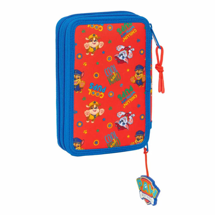 Двоен Несесер The Paw Patrol Cool Син Червен 12.5 x 19.5 x