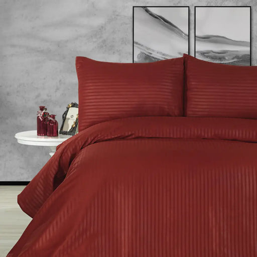 ДВОЕН СПАЛЕН КОМПЛЕКТ 4 ЧАСТИ MIABELLA HOME БОРДО