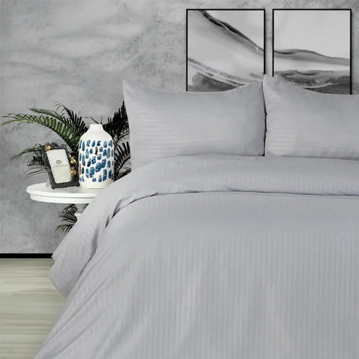 ДВОЕН СПАЛЕН КОМПЛЕКТ 4 ЧАСТИ MIABELLA HOME СИВ