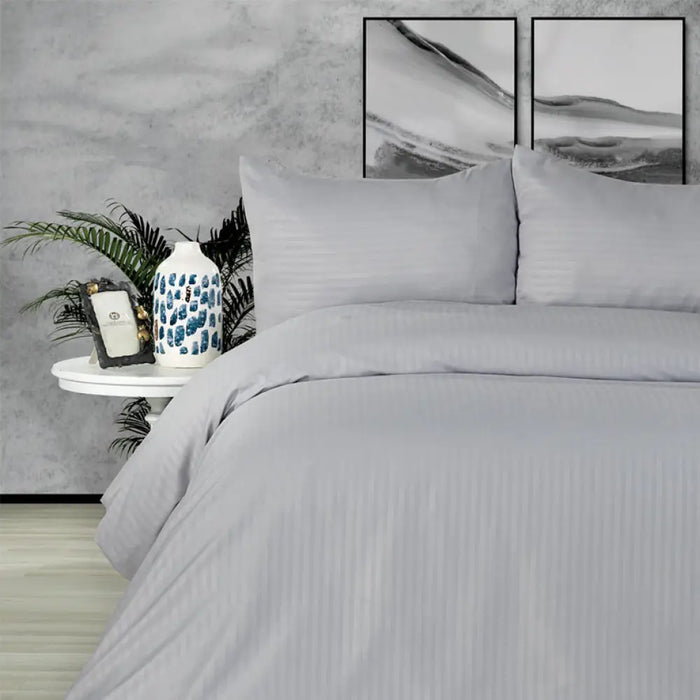 ДВОЕН СПАЛЕН КОМПЛЕКТ 4 ЧАСТИ MIABELLA HOME СИВ
