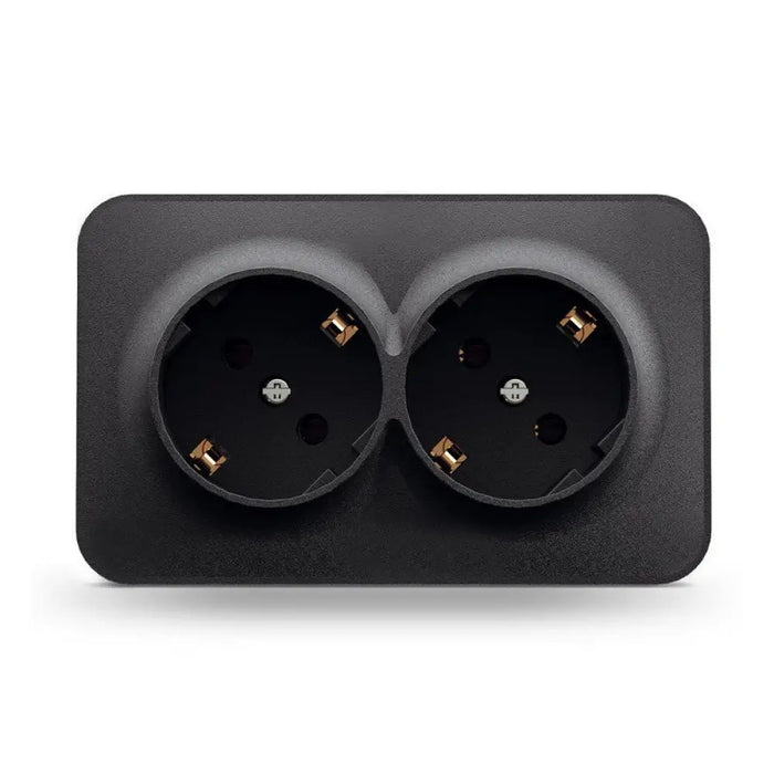 ДВОЕН КОНТАКТ ШУКО ЗА ОТКРИТ МОНТАЖ VF-BNS22G-BG 16А VIDEX