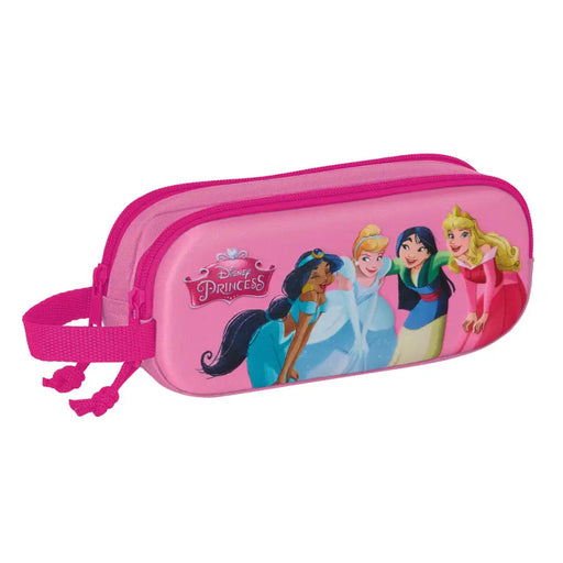 Двоен Моливник Disney Princess Розов 21 x 8 x 6 cm 3D