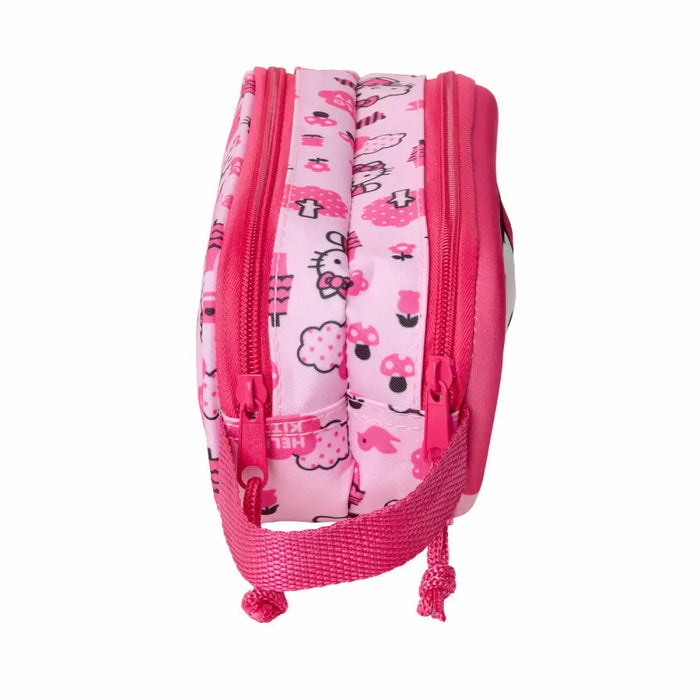 Двоен Моливник Hello Kitty Розов 21 x 8 x 6 cm