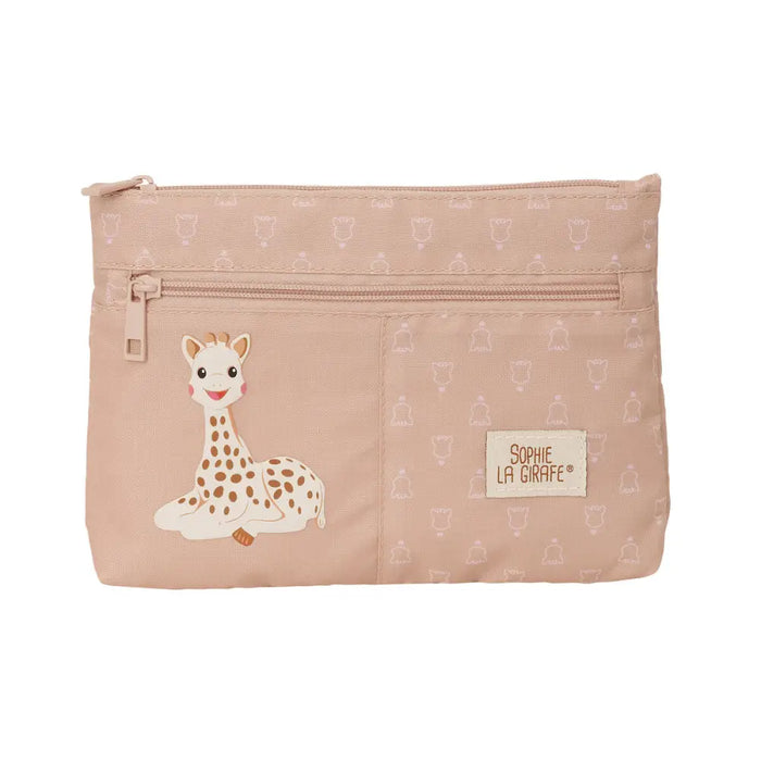 Двоен Моливник Sophie la Girafe Бежов 23 x 16 x 3 cm