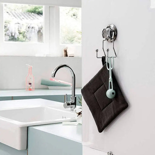 ДВОЙНА КУКА С ВАКУУМ BESTLOCK KITCHEN ХРОМ COMPACTOR