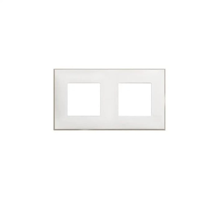 ДВОЙНА РАМКА R4802M2WS CLASSIA LEGRAND - БЯЛ САТЕН
