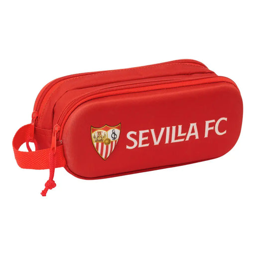 Двоен Моливник Sevilla Fútbol Club Червен 21 x 8 x 6 cm 3D
