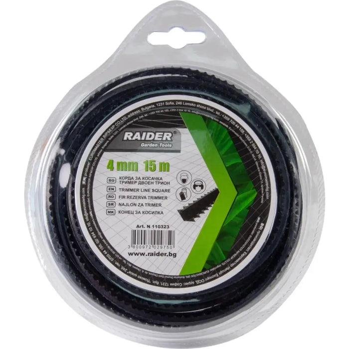 ДВОЙНО НАЗЪБЕНА КОРДА ЗА КОСЕНЕ 4 ММ 15М