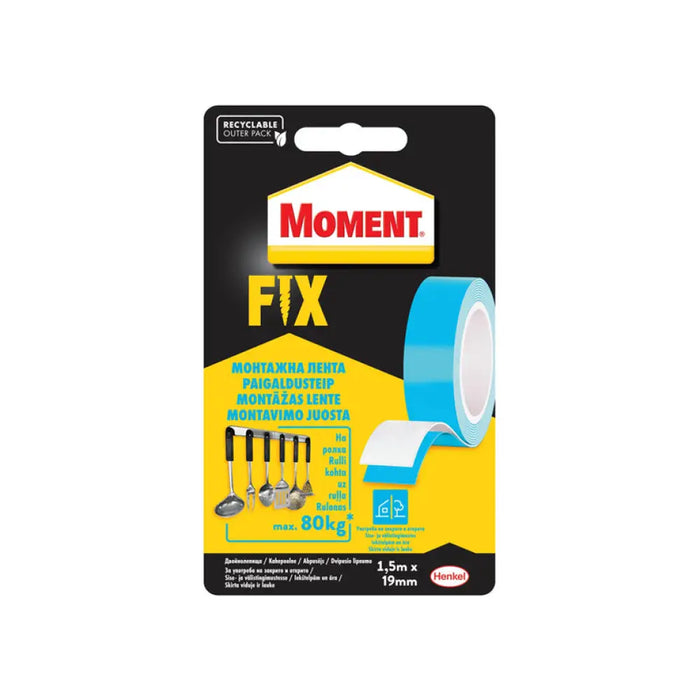 ДВОЙНОЛЕПЯЩА МОНТАЖНА ЛЕНТА 80 KG MOMENT Moment Fix