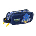 Двоен Моливник Sonic City Син 21 x 8 x 6 cm 3D