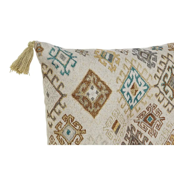 Двуместно канапе DKD Home Decor Жълт Кафяв Бежов 145 x 76 x