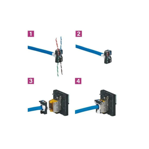 ДВУМОДУЛНА РОЗЕТКА 2xRJ-45 Cat6 FTP LGR 076506 MOSAIC
