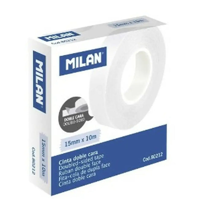 Двустранна Касета Milan 15 mm 10 m Прозрачен (10 броя)