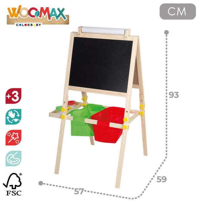 Двустранна Шистова Дъска Colorbaby 57 x 93 x 59 cm 2 броя