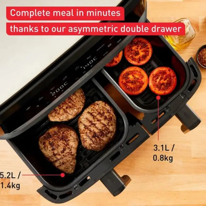 Двyзoнoв Фритюрник TEFAL Dual Easy Fry & Grill EY905B10