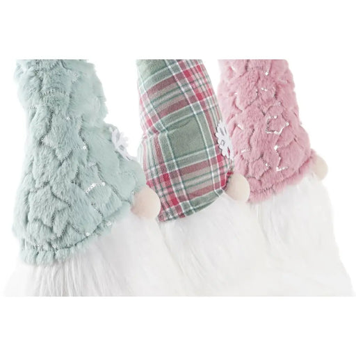 Дядо Коледа DKD Home Decor Червен Зелен Розов Гном 17 x 16