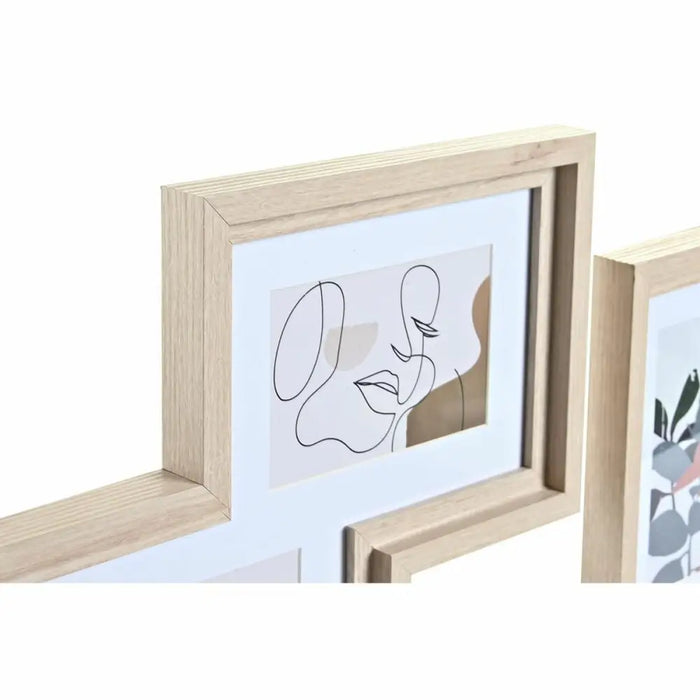 Държатели за стена DKD Home Decor Urban Кристал Естествен