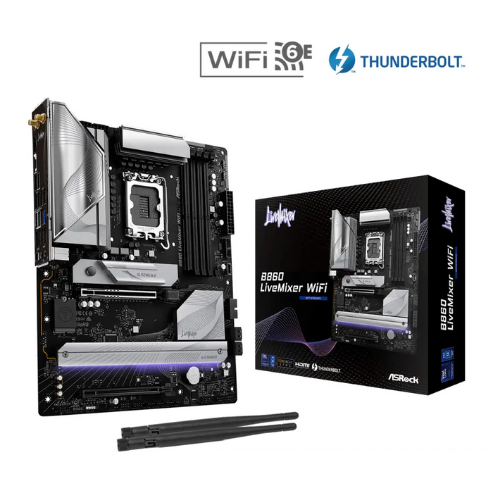 Дънна платка ASRock B860 LiveMixer WIFI 6E LGA 1851