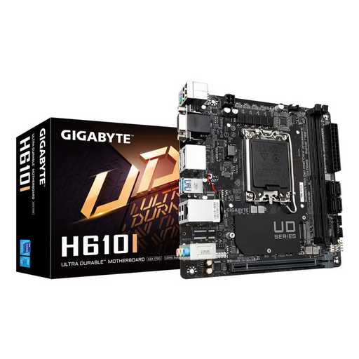 Дънна платка GIGABYTE H610I - Поддържа процесори Intel Core