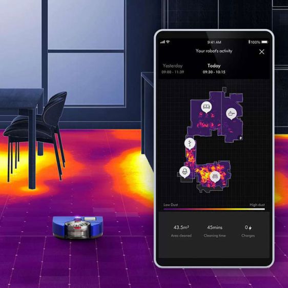 Прахосмукачка робот DYSON 360° Vis Nav (Bl/Nk) (304623-01)